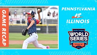 Game Highlights Illinois vs Pennsylvania  Junior League Baseball World Series [upl. by Aharon372]