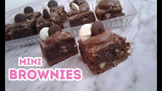 Mini BROWNIES de Chocolate  PERFECTO  Dulce Becca [upl. by Taryn60]