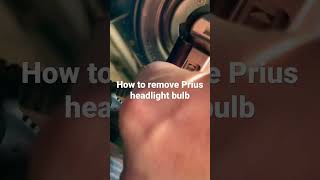 Prius headlight bulb removal [upl. by Siegfried]