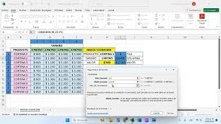 Función Índice y Coincidir en Excel [upl. by Esereht420]