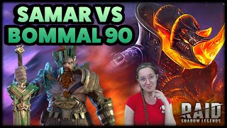 Samar FullAuto SOLO Bommal 90 ★ RAID Shadow Legends ★ TEST SERVER [upl. by Maurits]