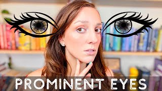 EVERYDAY MAKEUP FOR PROTRUDING EYES  Natural makeup to balance prominent and deep set eyes [upl. by Leviram248]