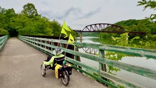 Recumbent trikes on the Mon River Trail System Morgantown WV [upl. by Chill]