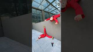 Money Heist vs Police 143 moneyheist parkour police escape shorts hctofficial [upl. by Adna]