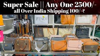 Best Quality Slings Bag In 2500 Wholesale Available  All Over India Shipping  fashion bag [upl. by Yrmac]