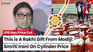 Smriti Irani on LPG Price Cut by Rs 200  LPG Gas Price Today  LPG Price [upl. by Anne-Marie]