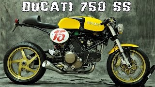 1998 Ducati 750 SS cafe racer [upl. by Eesdnyl]