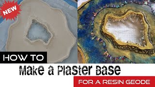 How To Make a Plaster Base for a Resin Geode Must See [upl. by Ainatit725]