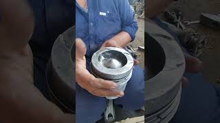 how to install piston rings automobile dieselengine shortsviral dieselengineparts mechanic [upl. by Adrahs]