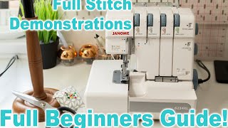 Overlockers For Beginners  Stitch Demonstrations amp Full Guide  Ryan Rix [upl. by Mandell735]