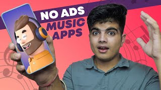 Top 3 No Ads Music Streaming Apps FREE [upl. by Eitsirc529]