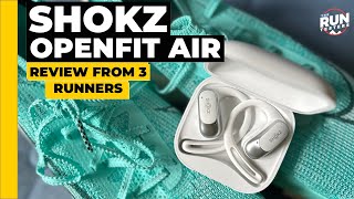 Shokz OpenFit Air review Cheaper Shokz wireless earbuds tested by 3 runners [upl. by Annahsit]