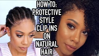 PROTECTIVE STYLE  CLIP IN EXTENTIONS  FACEOVERMATTER [upl. by Nailuj]