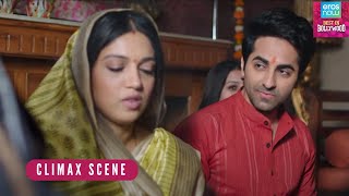 Shubh Mangal Saavdhan Climax Scene  Ayushmann Khurrana  Bhumi Pednekar [upl. by Reseta]