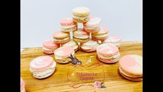 Strawberry Cheesecake Macarons Un deliciu [upl. by Allred12]