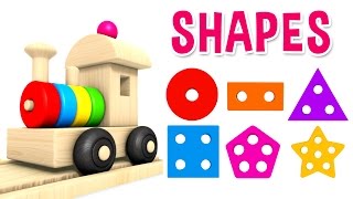 Shapes with Preschool Toy Train  Shapes Videos for Kids [upl. by Atinrahc87]