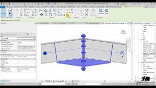 RV48 Detailing P02 Revit Steel in Revit Structure1 كورس ريفيت استيل [upl. by Akeimat]