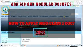 How to apply Meo Class 2 CocClass 2 Coc Application Procedure meoexamclass2coapplication2023 [upl. by Ydneh]