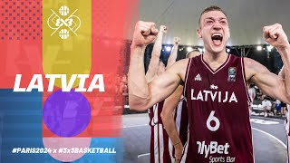 Latvia 🇱🇻 Men Olympic Team  3x3 Basketball [upl. by Kcirrad536]