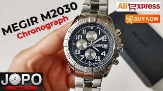 MEGIR M2030 Business Chronograph Watch│Megir Watch Review│Subtitles [upl. by Engleman]