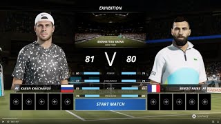 Khachanov vs Benoit [upl. by Thompson]