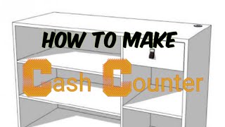 How to make cash counter table trending youtube woodart woodartofficial modularkitchen [upl. by Novyar]