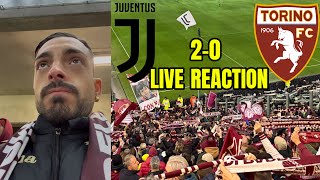 OGNI ANNO È SEMPRE LA SOLITA STORIA MERITIAMO DI PIÙ JUVENTUSTORINO 20 LIVE REACTION [upl. by Ytsirk370]