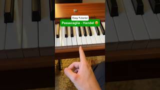 Passacaglia  Part 1 Piano Tutorial😍 tutorial piano passacaglia [upl. by Sisco]