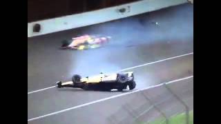 BIG CRASH  HINCHCLIFFE INDY 500 ACCIDENT [upl. by Nyre]