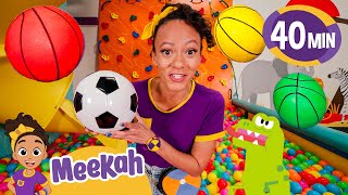 Meekahs Bouncy Soccer Shapes  Sports With Meekah  Educational Videos for Kids  Meekah Kids TV [upl. by Laetitia]