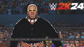 WWE 2K24  Rikishi Entrance Signature Finisher Victory [upl. by Aicargatla525]