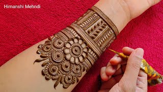 Eid special mehndi designs front hand  mehandi ka design mehandi design  mehndi ke design  mehndi [upl. by Euqenimod]