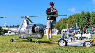 AMAZING RC SIKORSKY HO3S1G SCALE MODEL HELICOPLER WITH COMBUSTION ENGINE  FLIGHT DEMONSTRATION [upl. by Olatha]