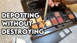 Depotting Anastasia Palettes into Single Shadows  Depotting Makeup [upl. by Eldwun913]