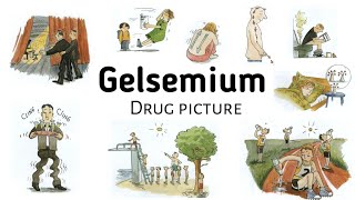 Gelsemium  Drug Picture  Dullness  Dizziness  Drowsiness  materiamedica homoeopathicmedicine [upl. by Farr]