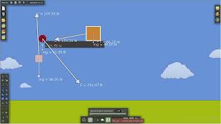 Tutorial Algodoo Segunda Ley de Newton y superficies con fricción [upl. by Kramer]