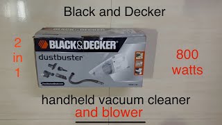 Black and Decker dustbuster VH801IN  800 W  white colour handheld vacuum cleaner [upl. by Swithbert]