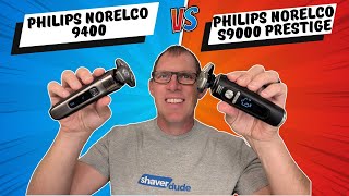 Philips Norelco 9400 vs Philips Norelco S9000 Prestige [upl. by Nylaret558]