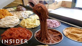 Stretchy Ice Cream Is Made With A 500YearOld Technique [upl. by Hsevahb]