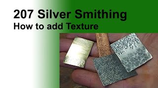 207 How to Add Texture to your Jewelry Projects [upl. by Krever600]