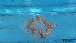 Nuoto Sincronizzato  Europeo Junior Tampere 2018  Squadra Tecnica Spagna [upl. by Bernt]