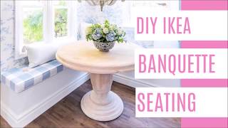 IKEA Hack Banquette Seating [upl. by Fanning]