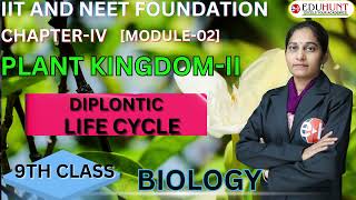 4 PLANT KINGDOM II  DIPLONTIC LIFE CYCLE  CHAPTERIV  BIOLOGY 9TH CLASS [upl. by Ayirp]