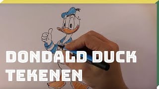 Donald Duck tekenen  Doe het zelf  Het Klokhuis [upl. by Yumuk326]