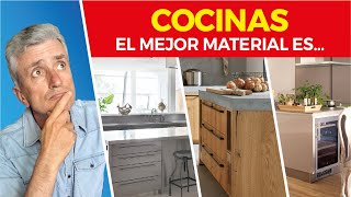 👌Materiales para Muebles de COCINA modernos Cuál Elegir [upl. by Dnivra]