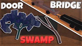 how to make a DOOR BRIDGE to the swamp in LUMBER TYCOON 2  WORKING [upl. by Aidul614]