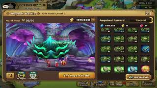 Summoners War  R2 22485 Speed Run [upl. by Eissirk]