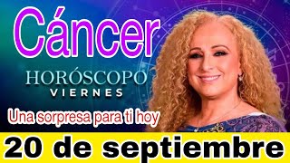 horoscopo de hoy Cáncer  Horóscopo Diario  Cáncer  20 de septiembre de 2024 [upl. by Vasti]