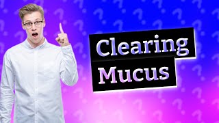 How do you treat yellow mucus in your nose [upl. by Shem]