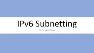 Simple and Easy IPv6 Subnetting [upl. by Perdita817]